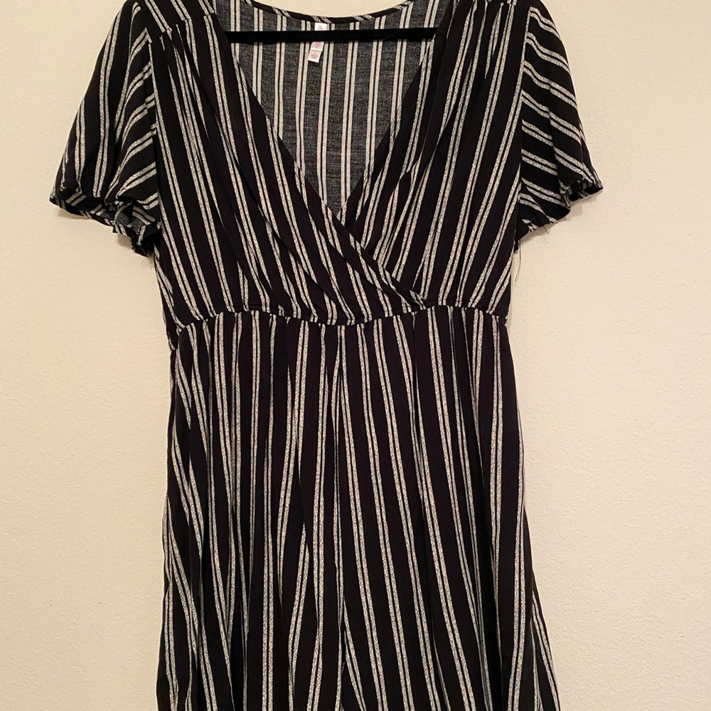 striped romper